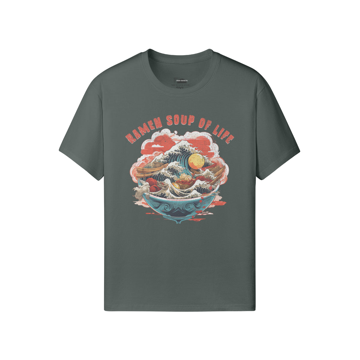 Ausgefallenes T-Shirt für Männer und Damen mit Ramen print-ASIA-Shirts