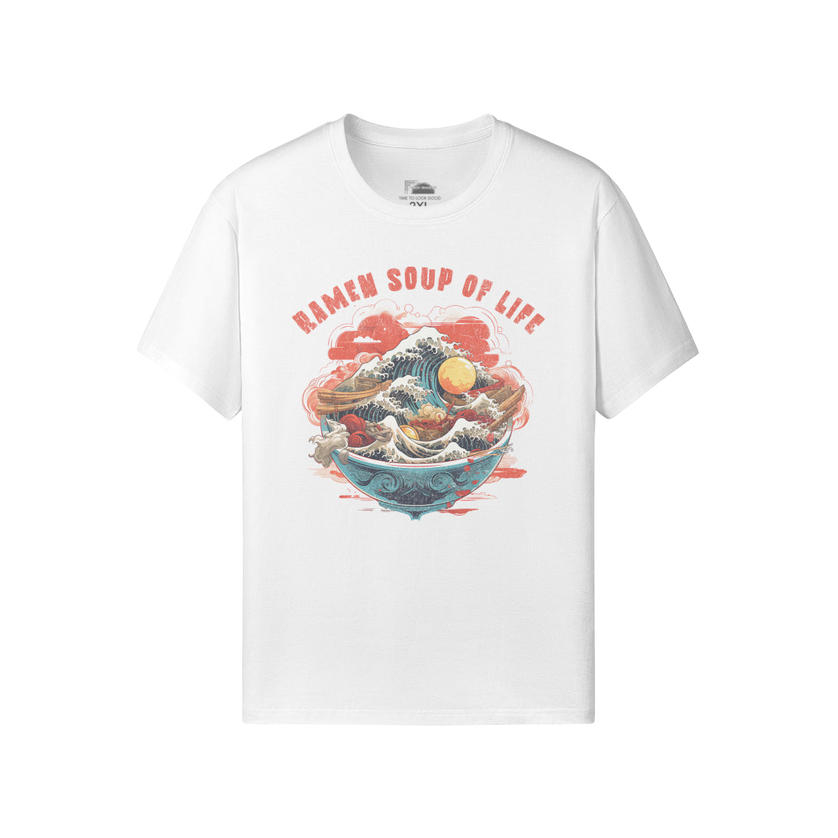 Ausgefallenes T-Shirt für Männer und Damen mit Ramen print-ASIA-Shirts