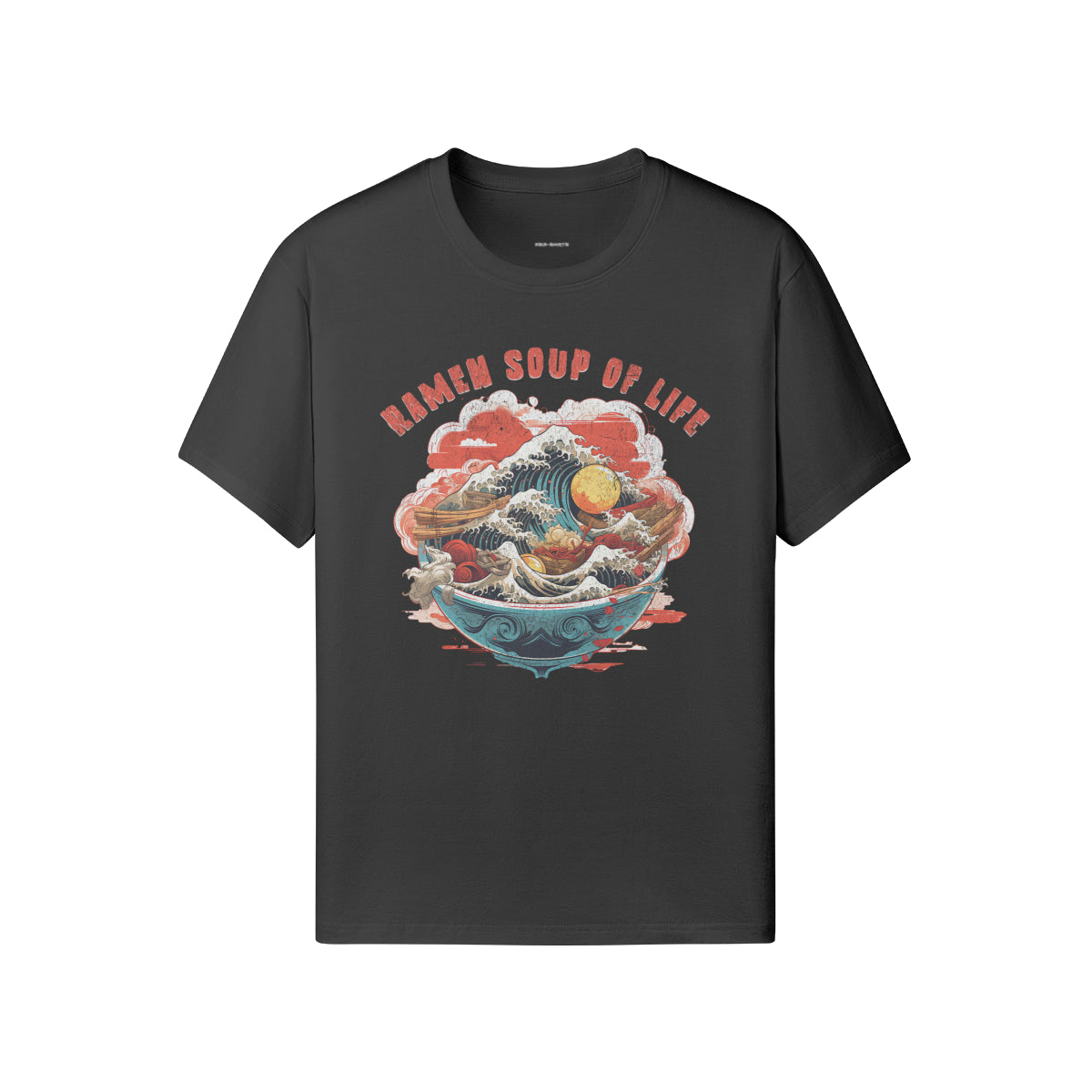 Ausgefallenes T-Shirt für Männer und Damen mit Ramen print-ASIA-Shirts