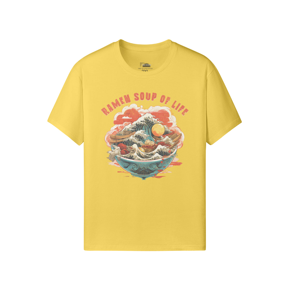 Ausgefallenes T-Shirt für Männer und Damen mit Ramen print-ASIA-Shirts