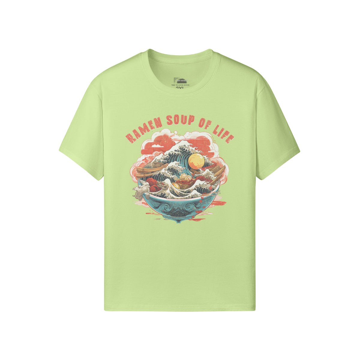 Ausgefallenes T-Shirt für Männer und Damen mit Ramen print-ASIA-Shirts