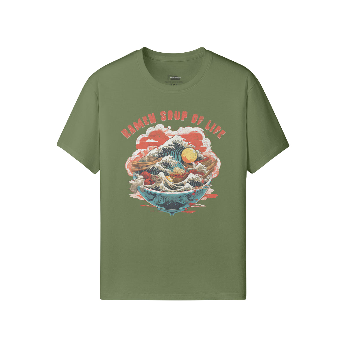 Ausgefallenes T-Shirt für Männer und Damen mit Ramen print-ASIA-Shirts