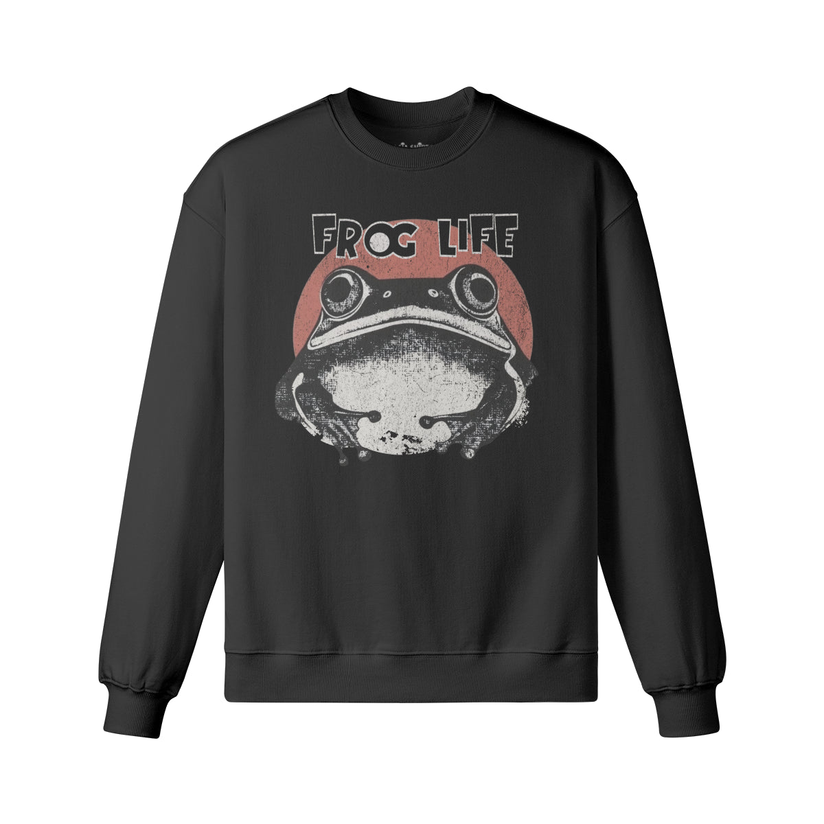 Heavy Oversized Sweatshirt mit Frosch Japan Kunst print-ASIA-Shirts