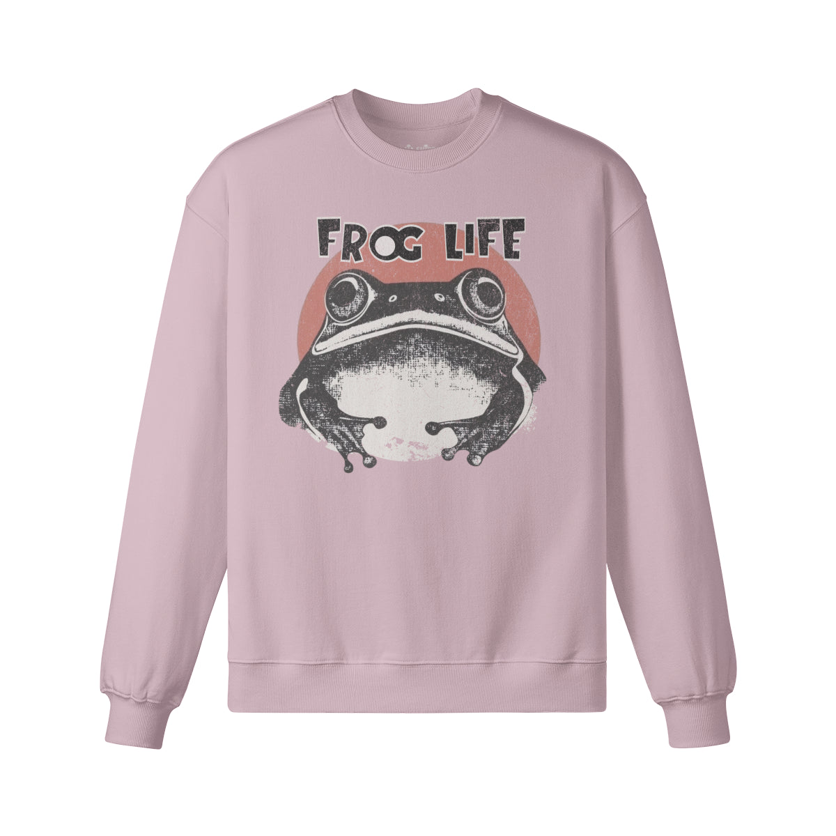 Heavy Oversized Sweatshirt mit Frosch Japan Kunst print-ASIA-Shirts