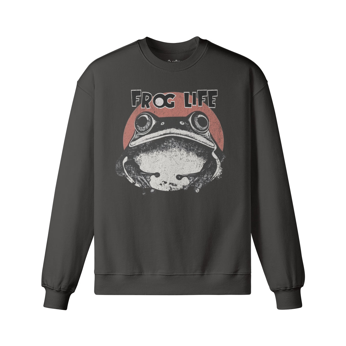 Heavy Oversized Sweatshirt mit Frosch Japan Kunst print-ASIA-Shirts