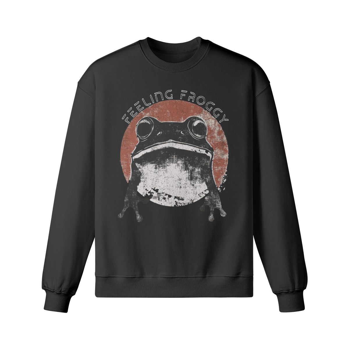 Heavy Oversized Sweatshirt Frosch Japan Kunst print-ASIA-Shirts