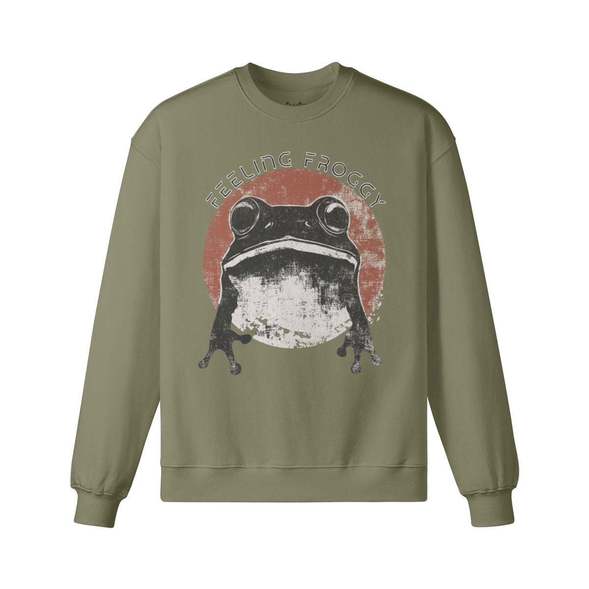 Heavy Oversized Sweatshirt Frosch Japan Kunst print-ASIA-Shirts