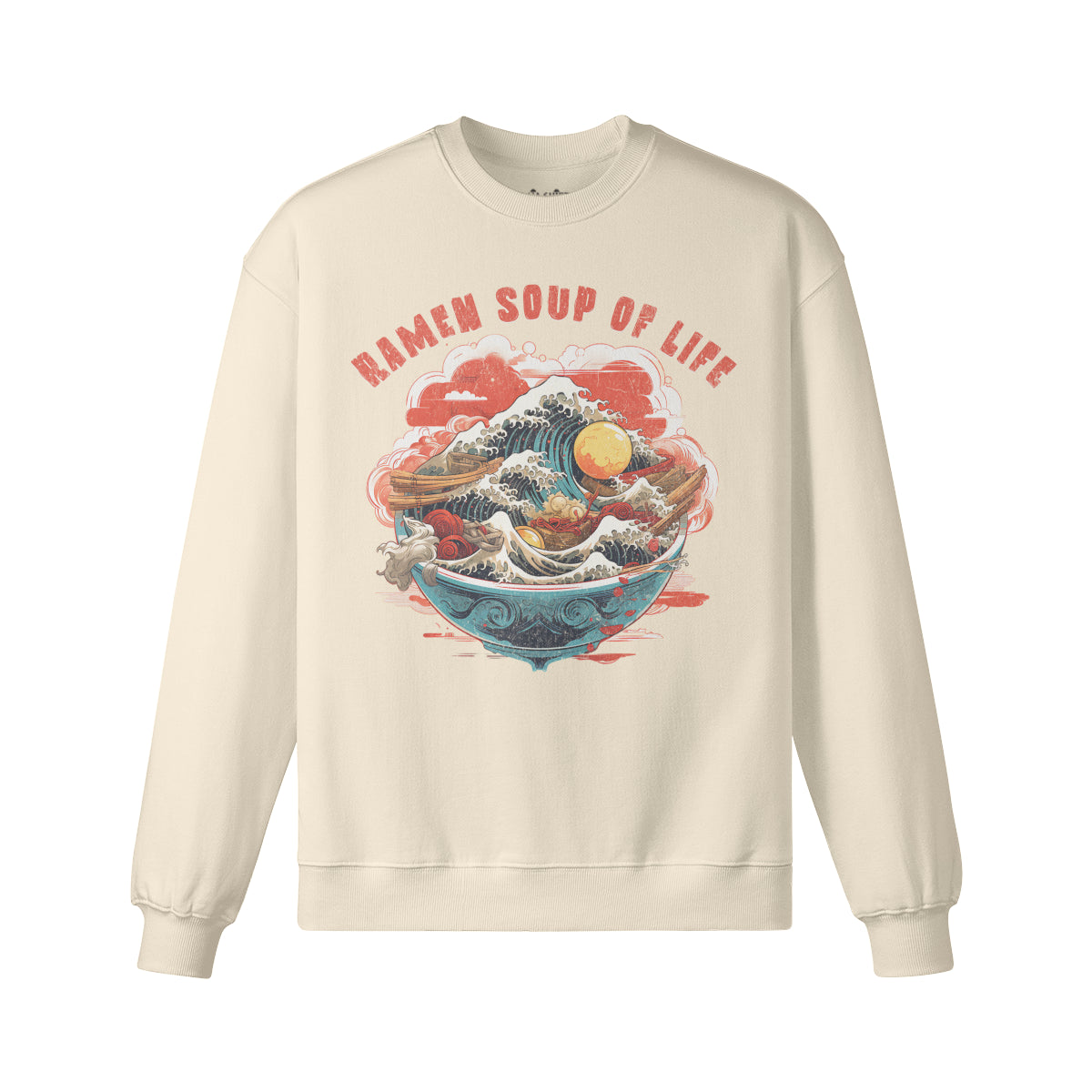 Heavy Oversized Sweatshirt RAMEN print-ASIA-Shirts