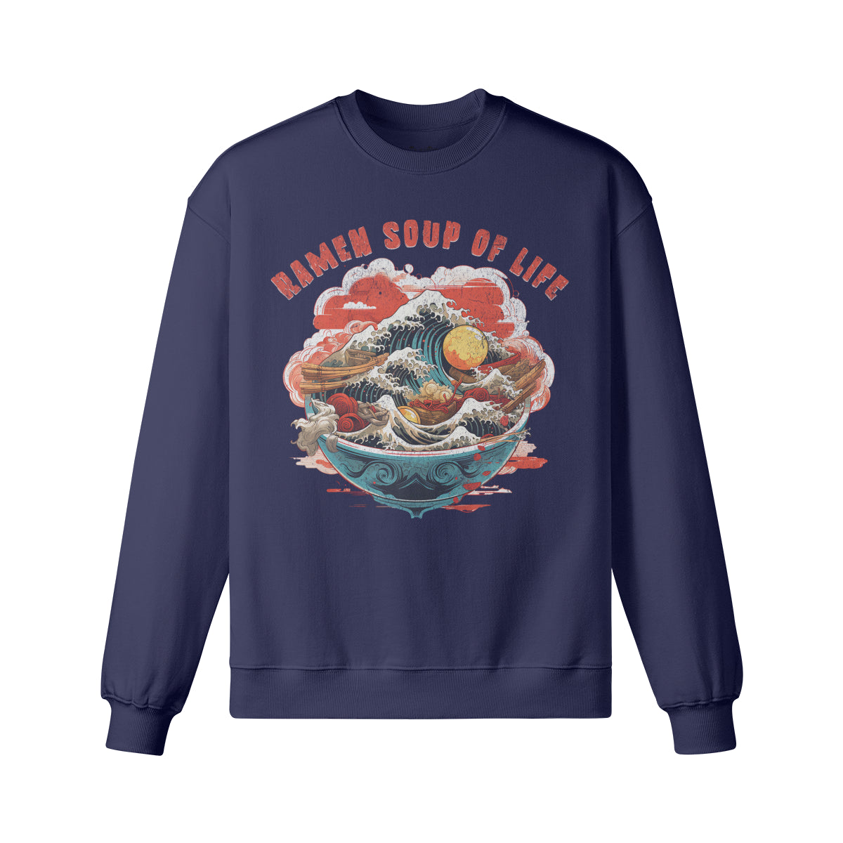 Heavy Oversized Sweatshirt RAMEN print-ASIA-Shirts