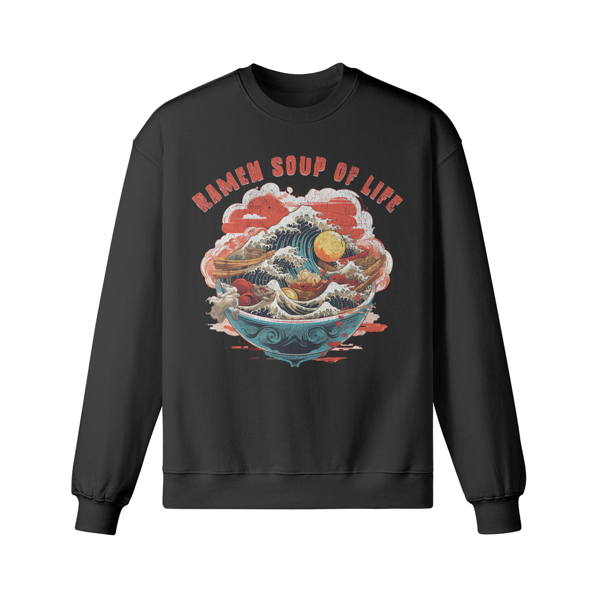 Heavy Oversized Sweatshirt RAMEN print-ASIA-Shirts