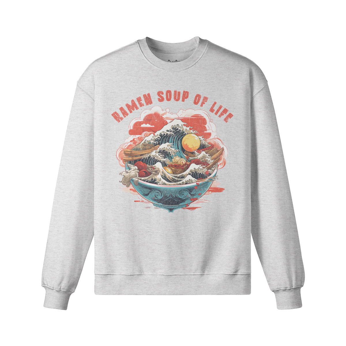 Heavy Oversized Sweatshirt RAMEN print-ASIA-Shirts