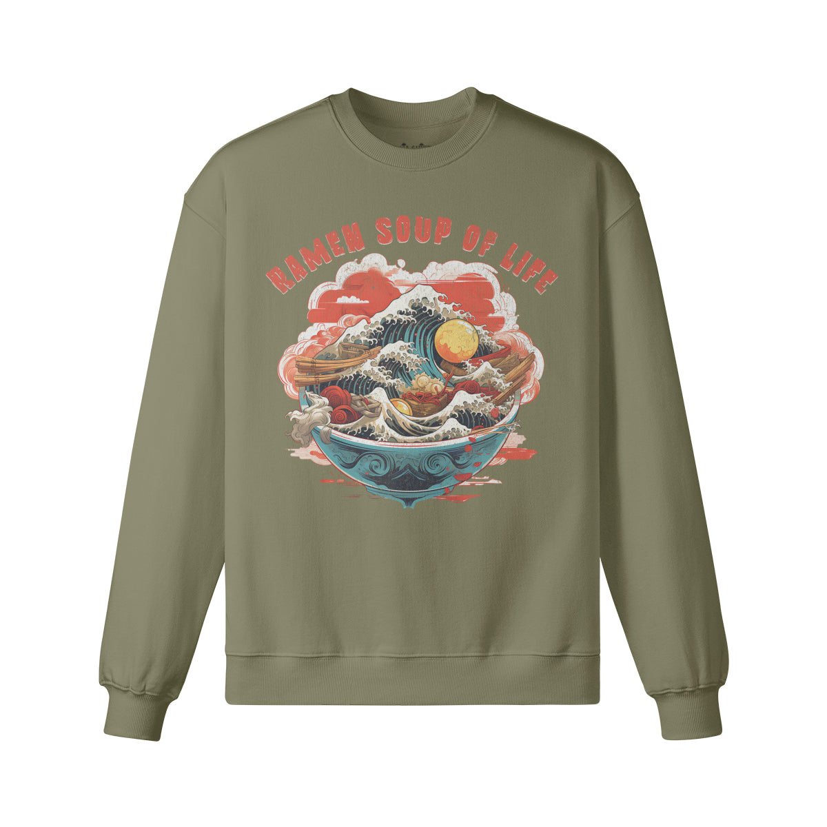 Heavy Oversized Sweatshirt RAMEN print-ASIA-Shirts