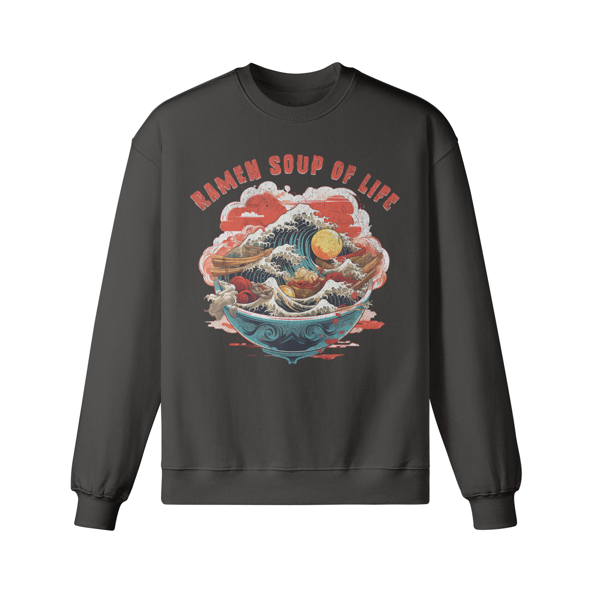 Heavy Oversized Sweatshirt RAMEN print-ASIA-Shirts