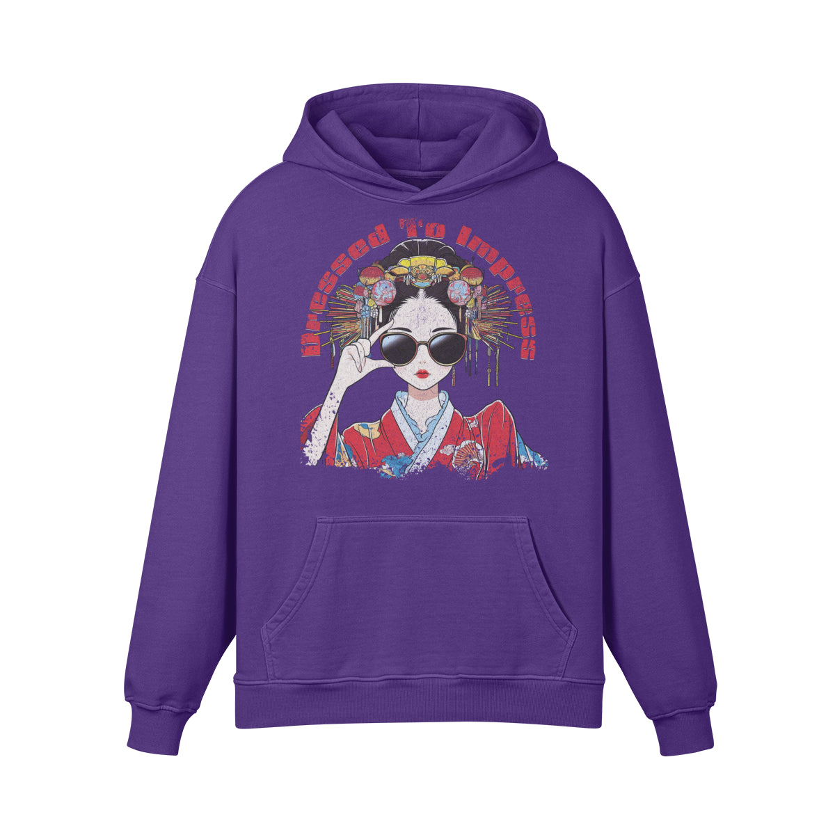 Premium Hoodie washed out look "Dressed to impress"-ASIA-Shirts