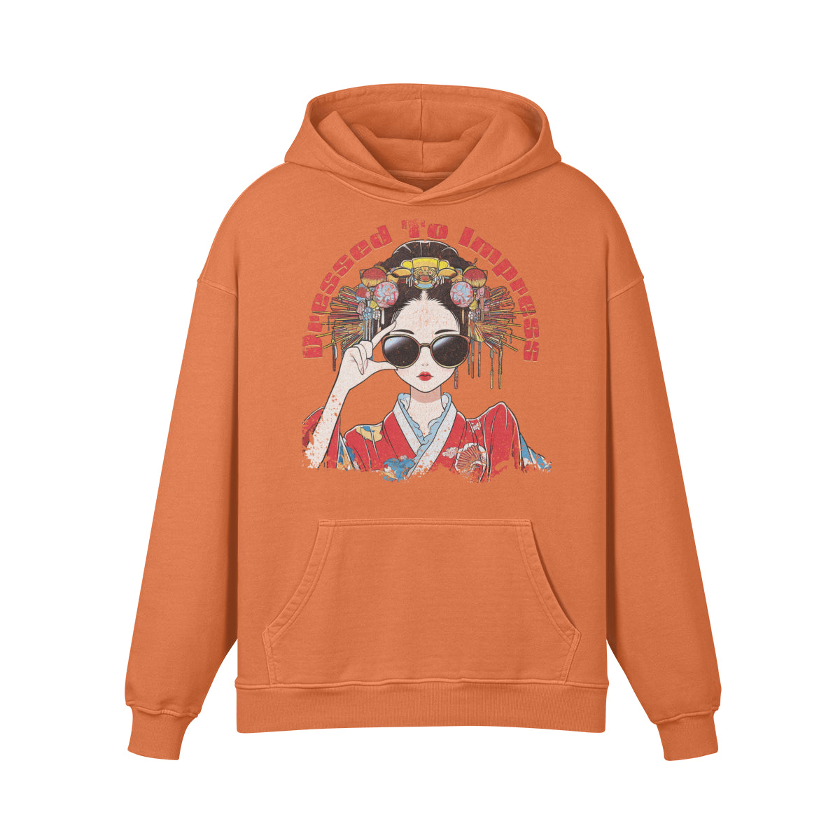 Premium Hoodie washed out look "Dressed to impress"-ASIA-Shirts