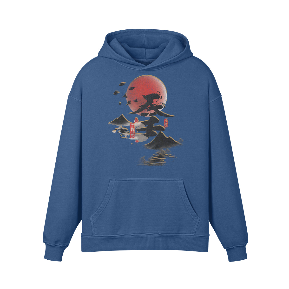 Premium Hoodie washed out look "Asia Spirit" print-ASIA-Shirts