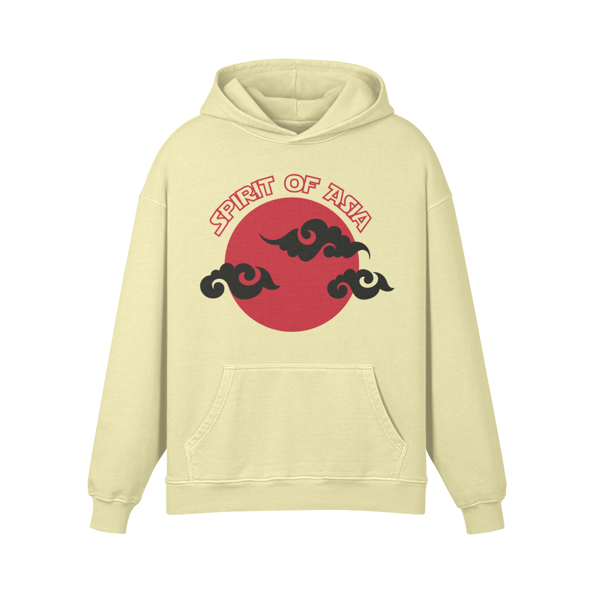 Premium Hoodie washed out look "Asia Spirit"-ASIA-Shirts