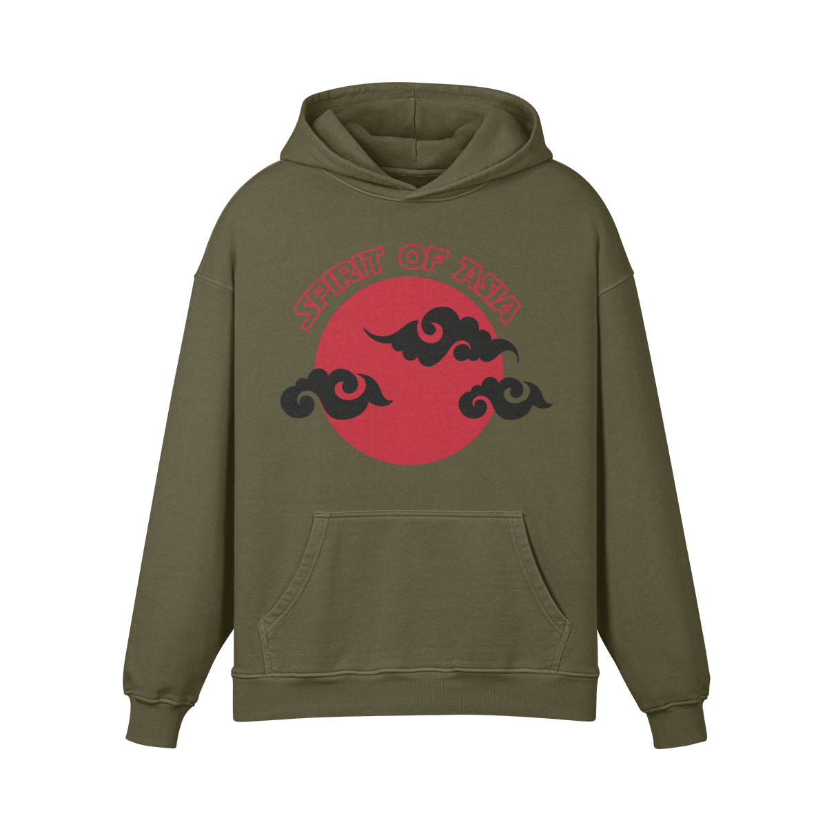 Premium Hoodie washed out look "Asia Spirit"-ASIA-Shirts