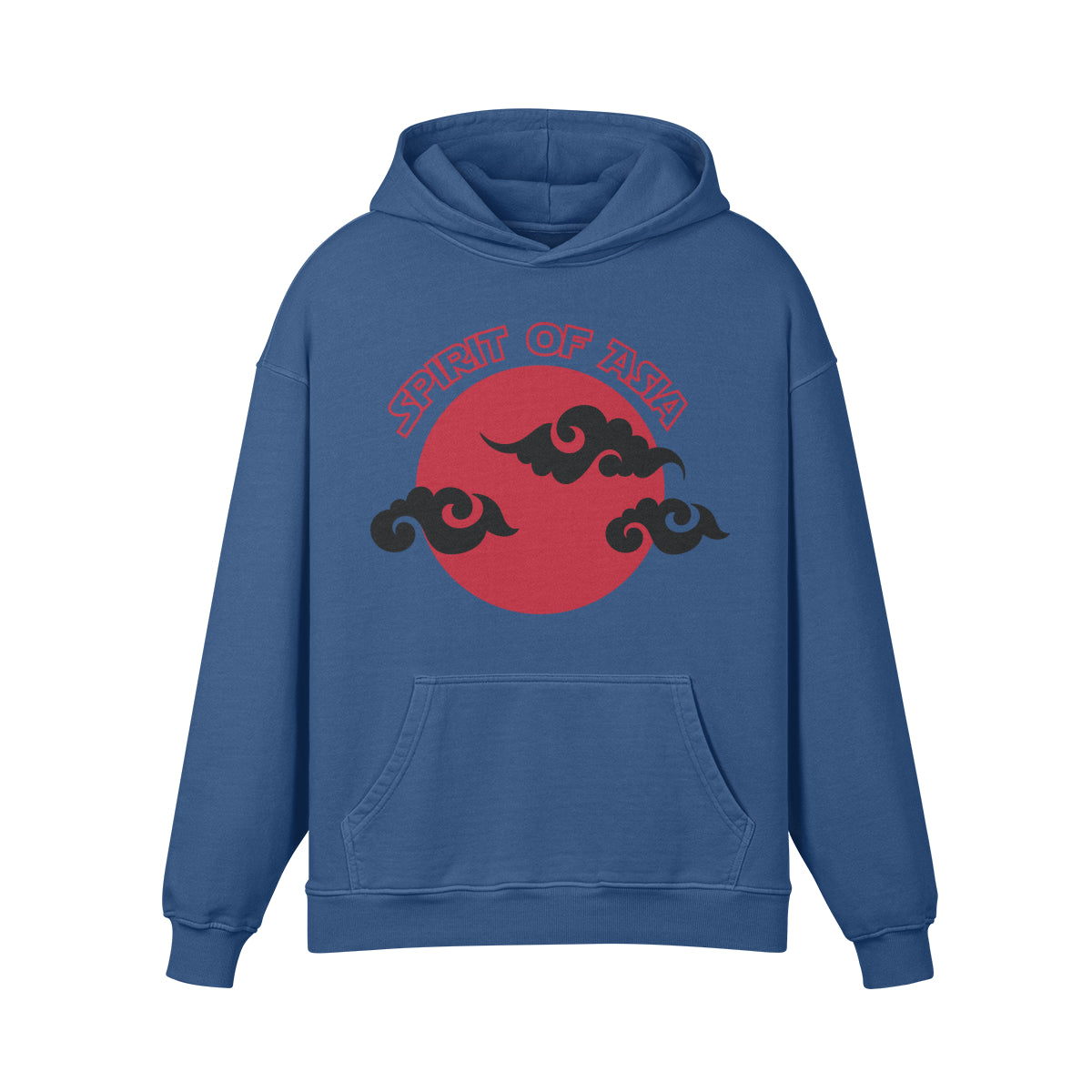 Premium Hoodie washed out look "Asia Spirit"-ASIA-Shirts