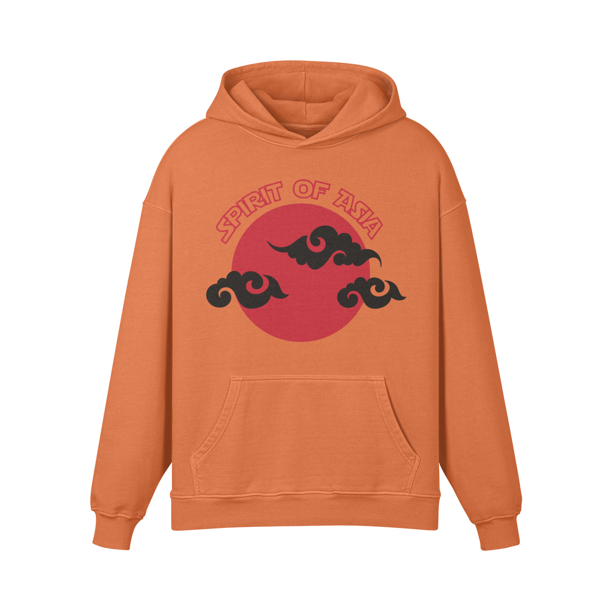 Premium Hoodie washed out look "Asia Spirit"-ASIA-Shirts