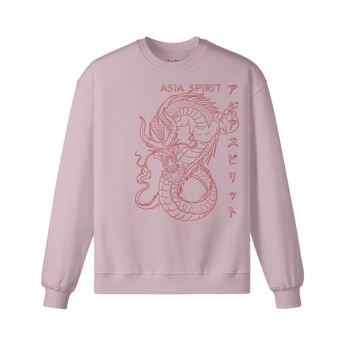 Heavy Oversized Sweatshirt mit Japan Drachen Asia Spirit print-ASIA-Shirts