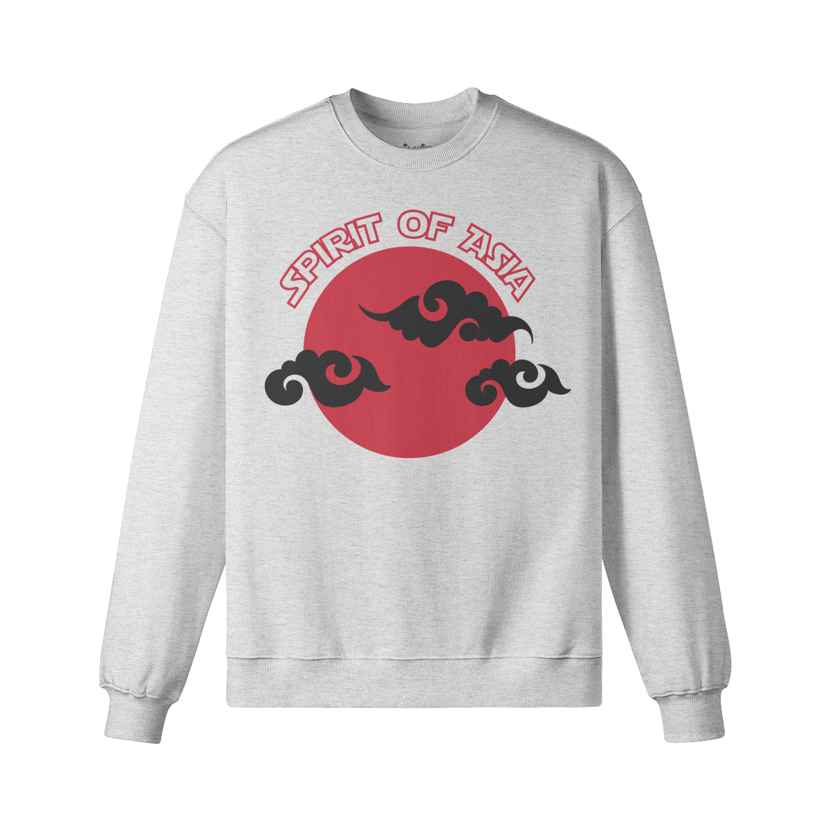 Heavy Oversized Sweatshirt mit Asia Spirit print-ASIA-Shirts