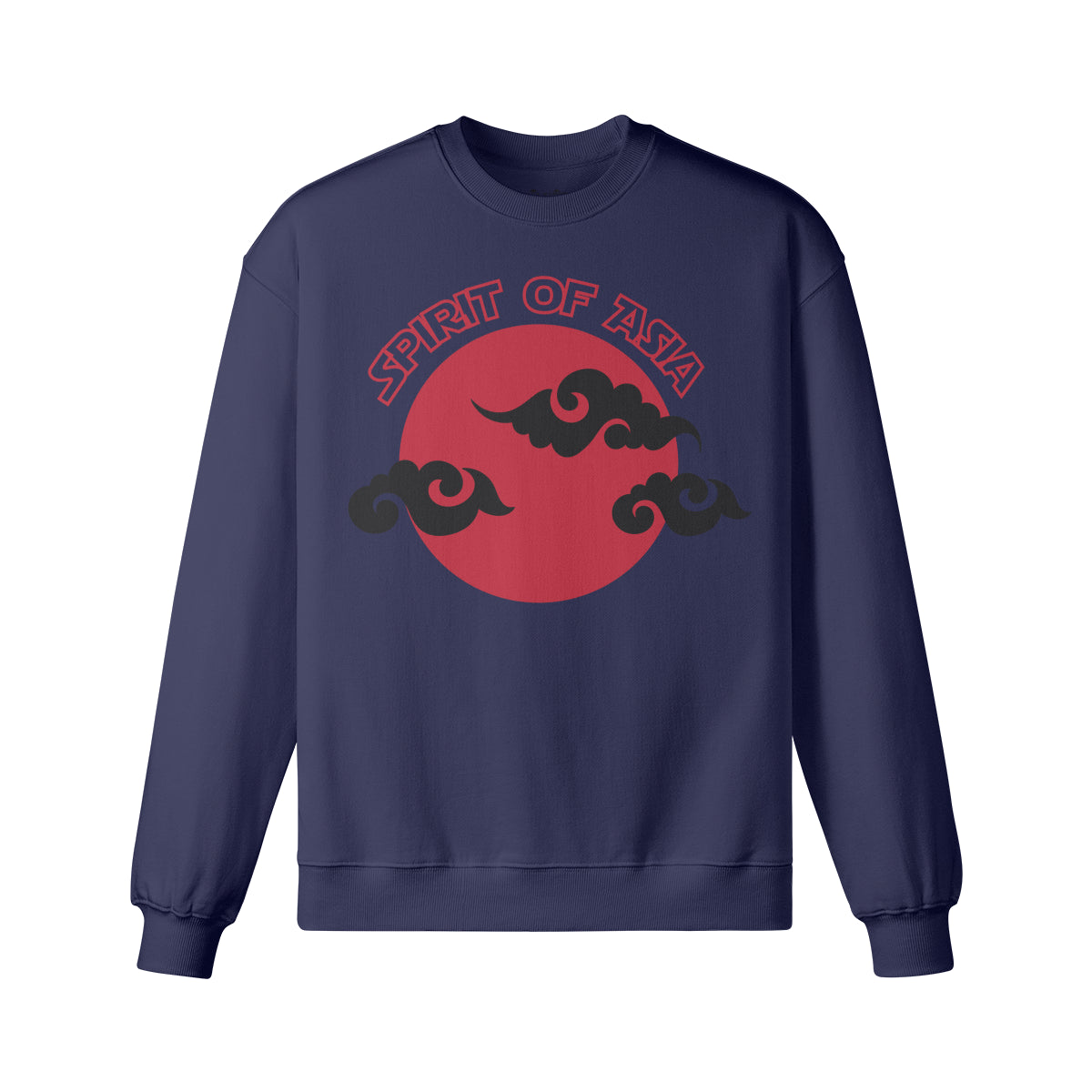 Heavy Oversized Sweatshirt mit Asia Spirit print-ASIA-Shirts