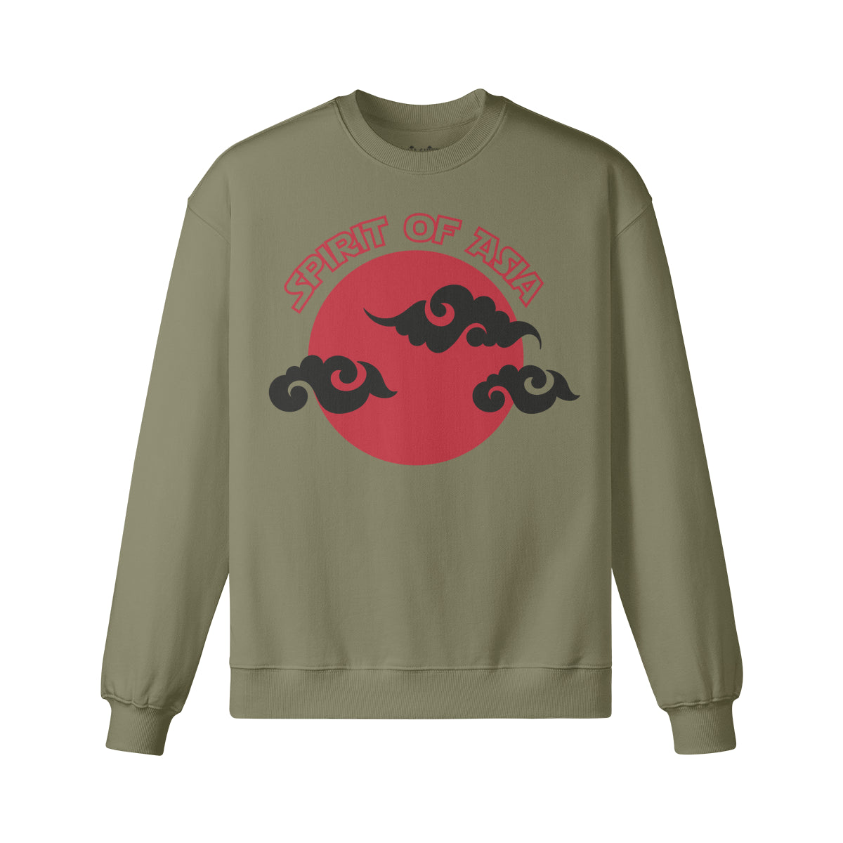Heavy Oversized Sweatshirt mit Asia Spirit print-ASIA-Shirts