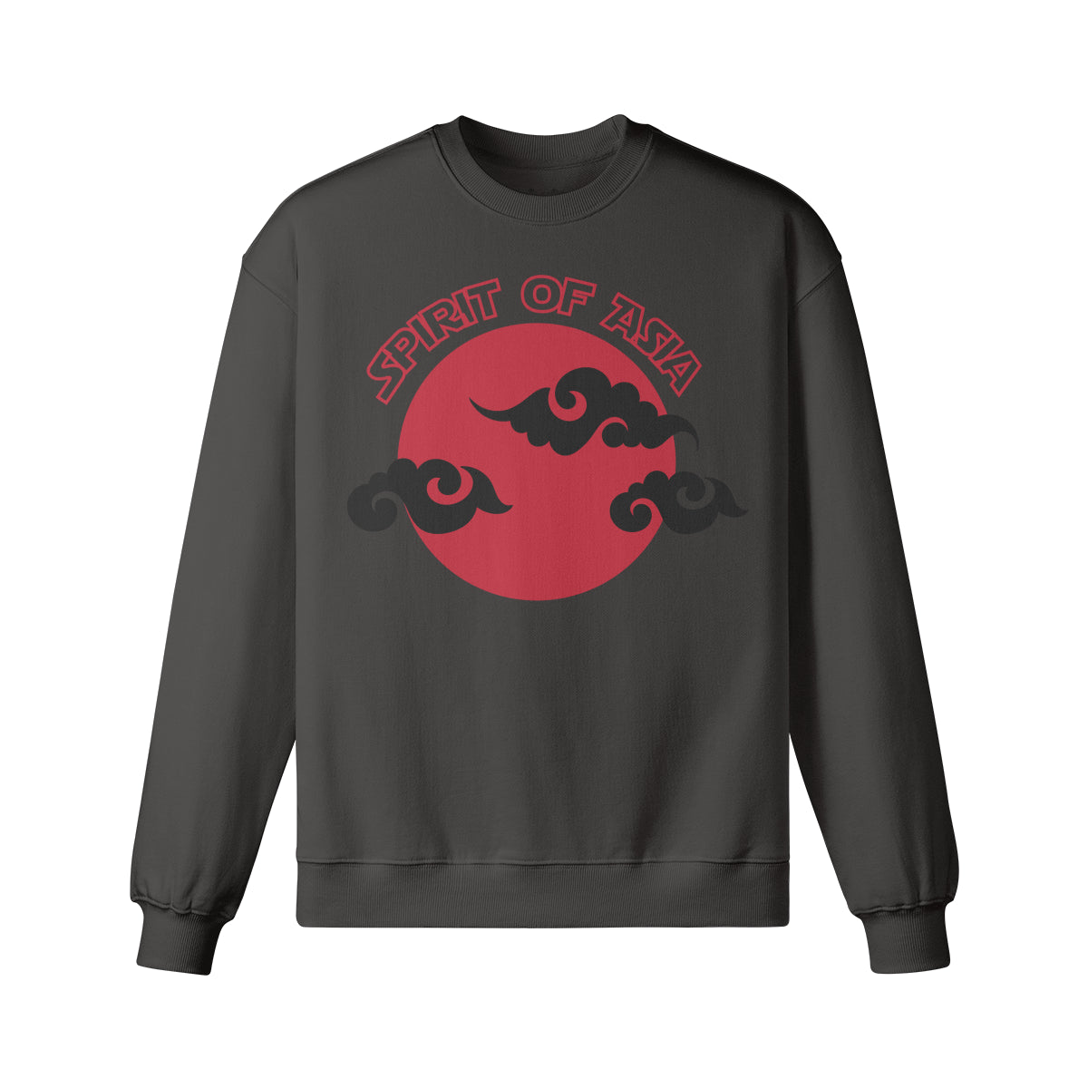 Heavy Oversized Sweatshirt mit Asia Spirit print-ASIA-Shirts