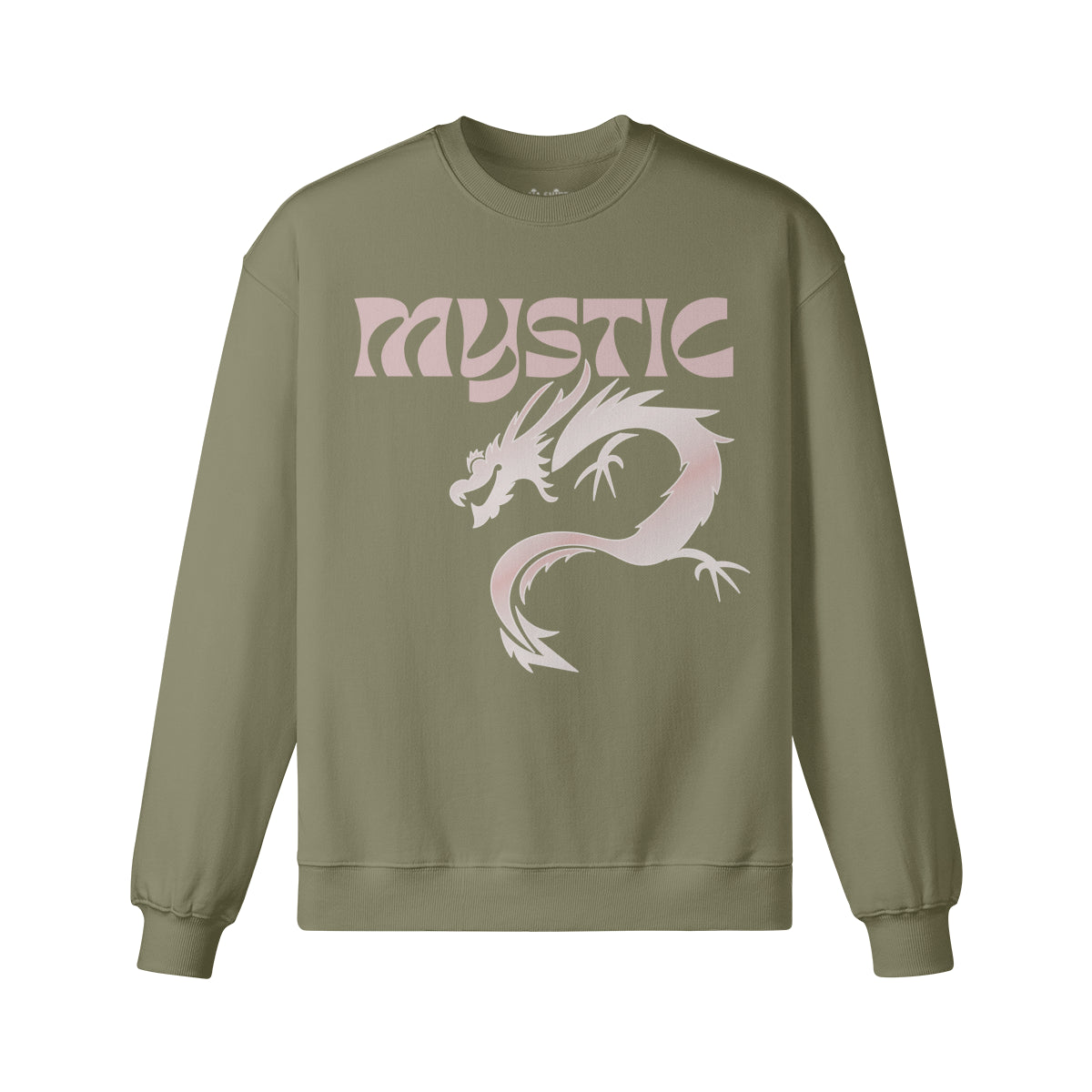 Heavy Oversized Sweatshirt mit Drachen Mystic print-ASIA-Shirts