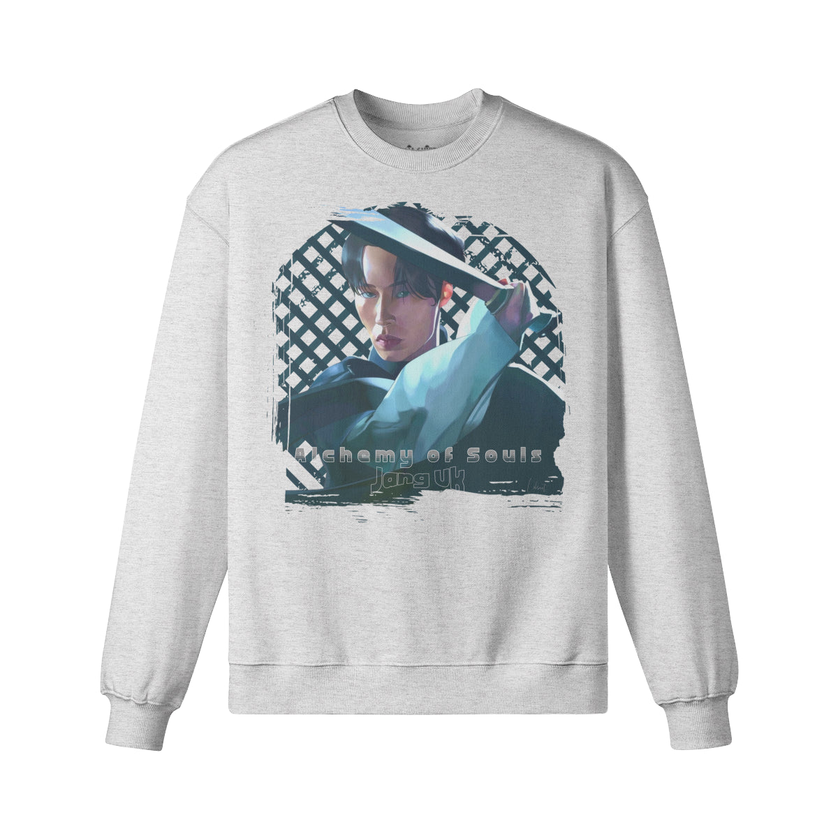 Heavy Oversized Sweatshirt handgemalt Fanart von LUKART "Alchemy of Souls"-ASIA-Shirts