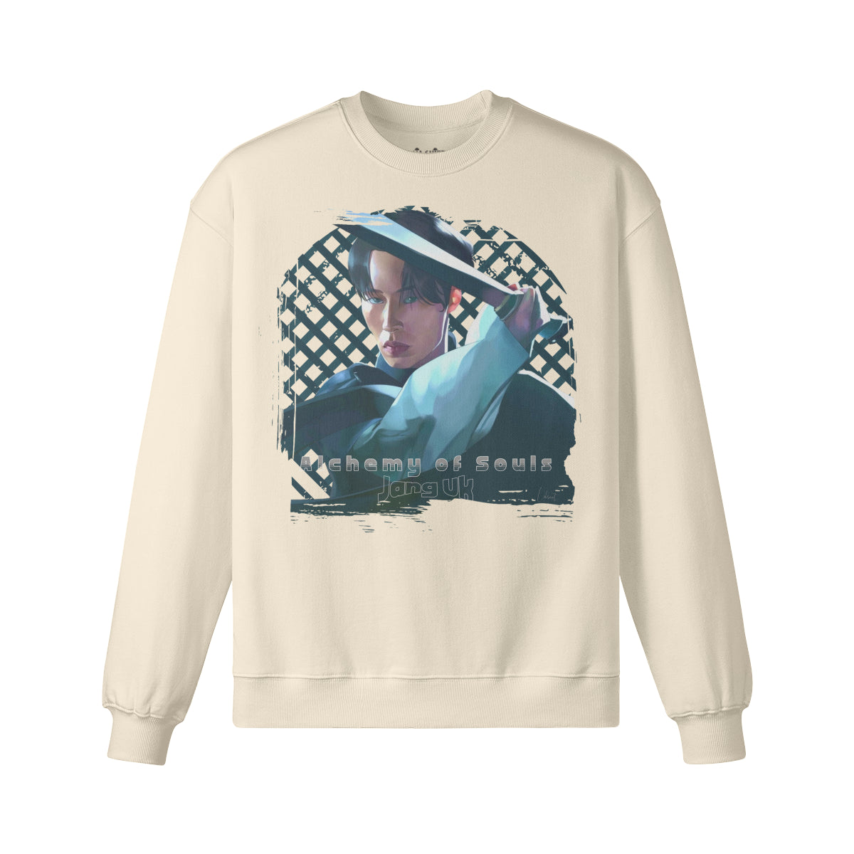 Heavy Oversized Sweatshirt handgemalt Fanart von LUKART "Alchemy of Souls"-ASIA-Shirts