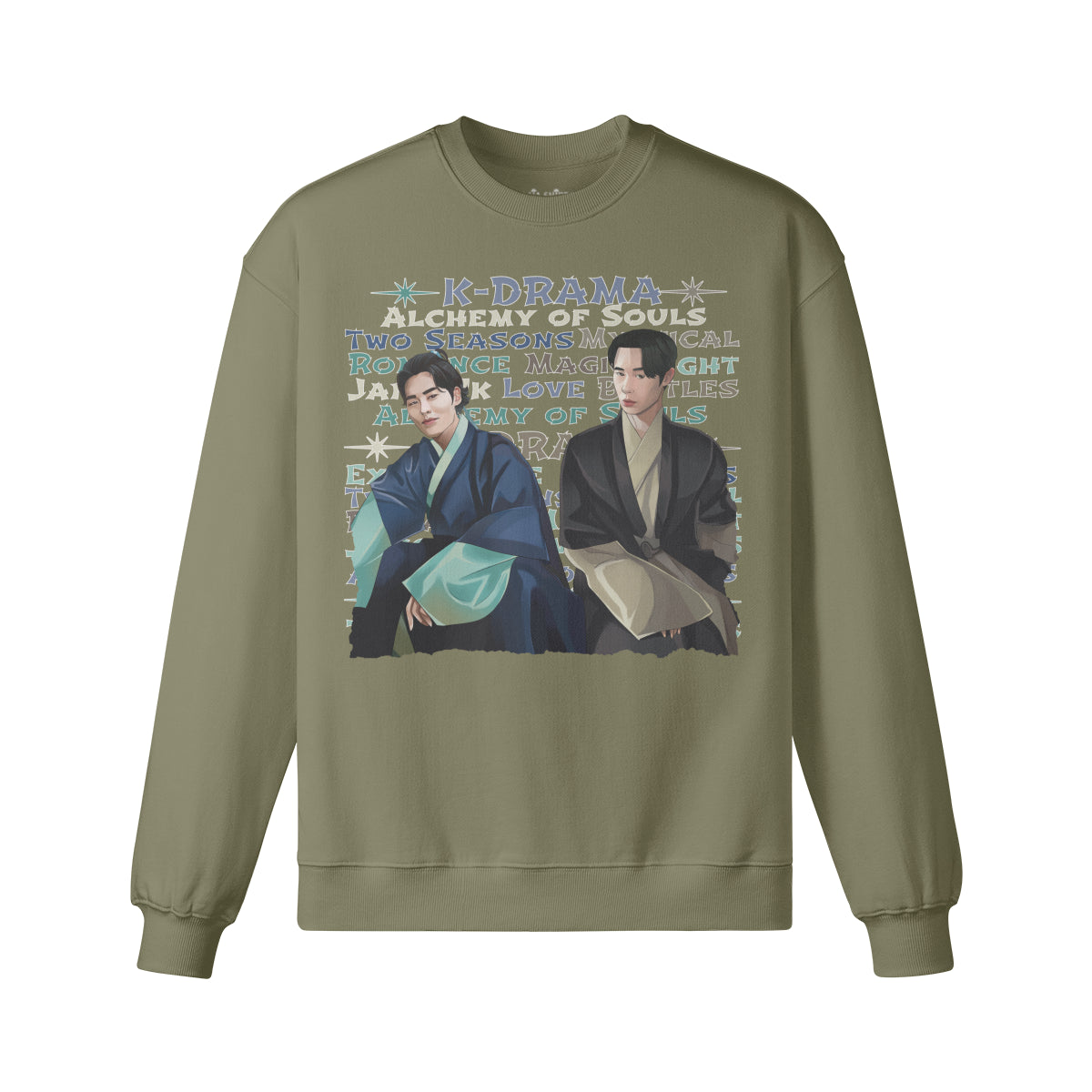 Heavy oversized Sweatshirt " Handgemahlt von LUKART" Alchemy of Souls-ASIA-Shirts