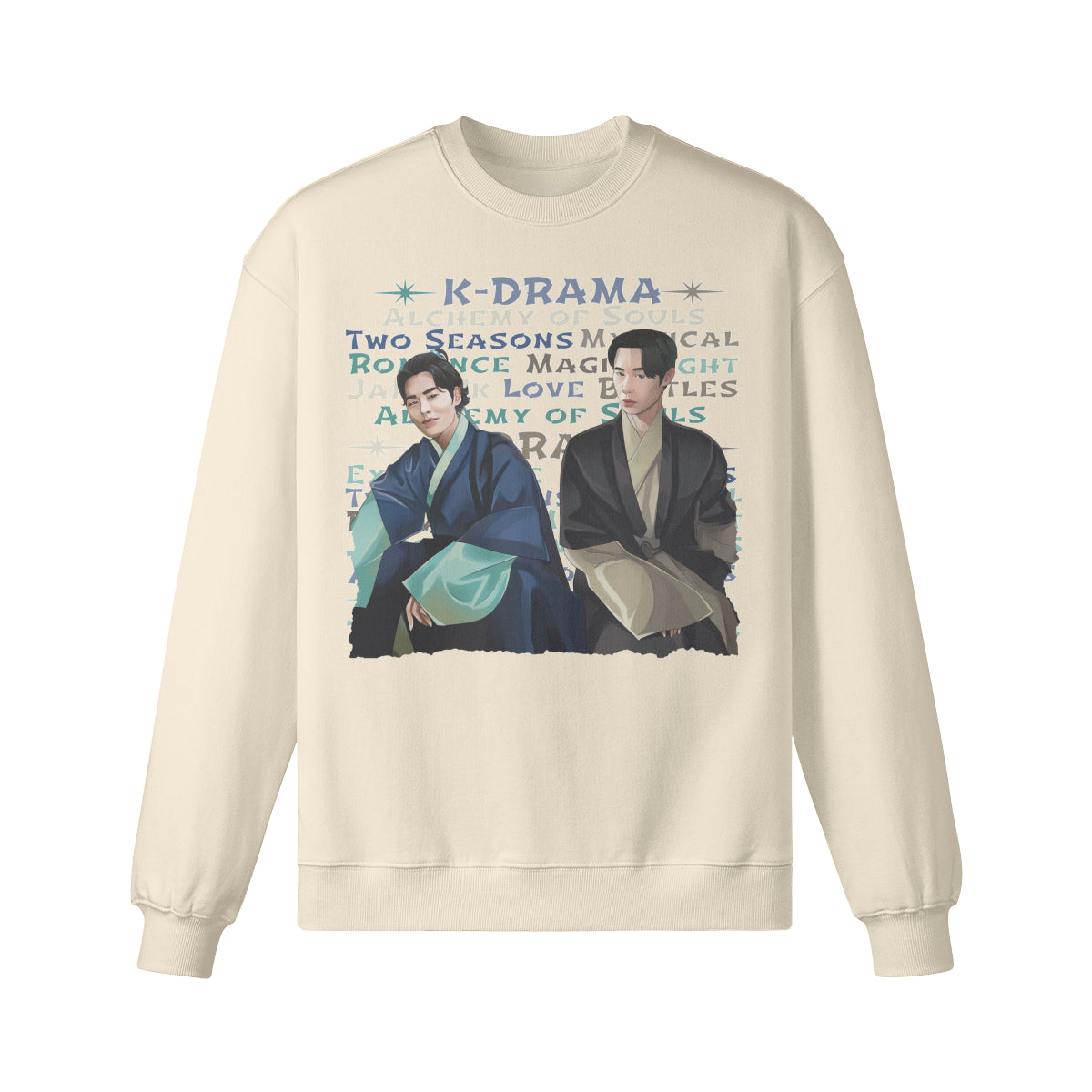 Heavy oversized Sweatshirt " Handgemahlt von LUKART" Alchemy of Souls-ASIA-Shirts