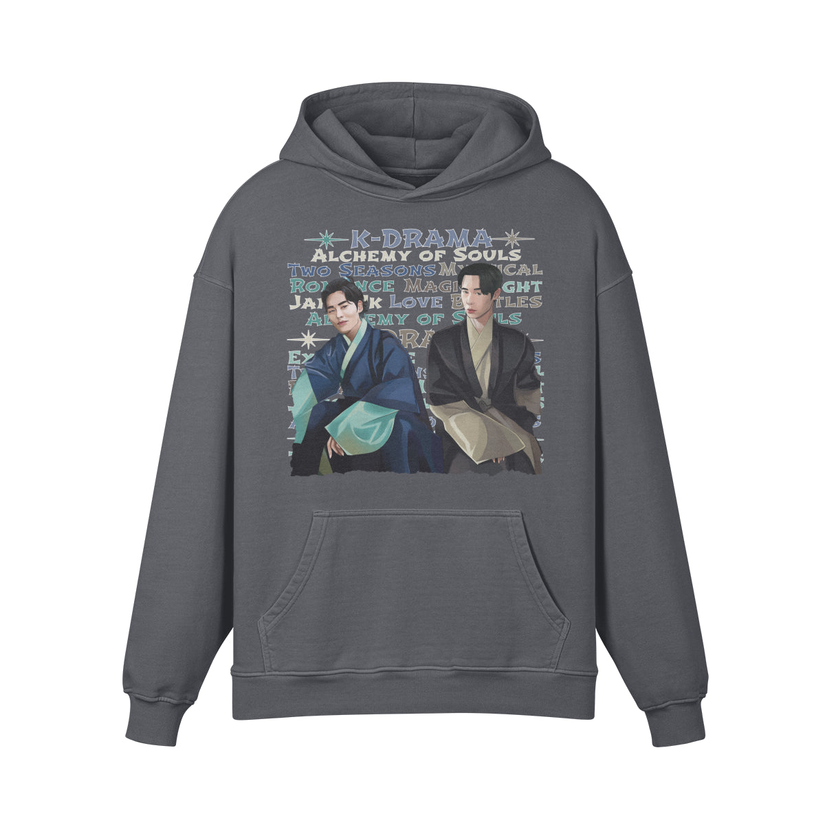 Premium Hoodie washed out look " Handgemahlt von LUKART" Alchemy of Souls-ASIA-Shirts