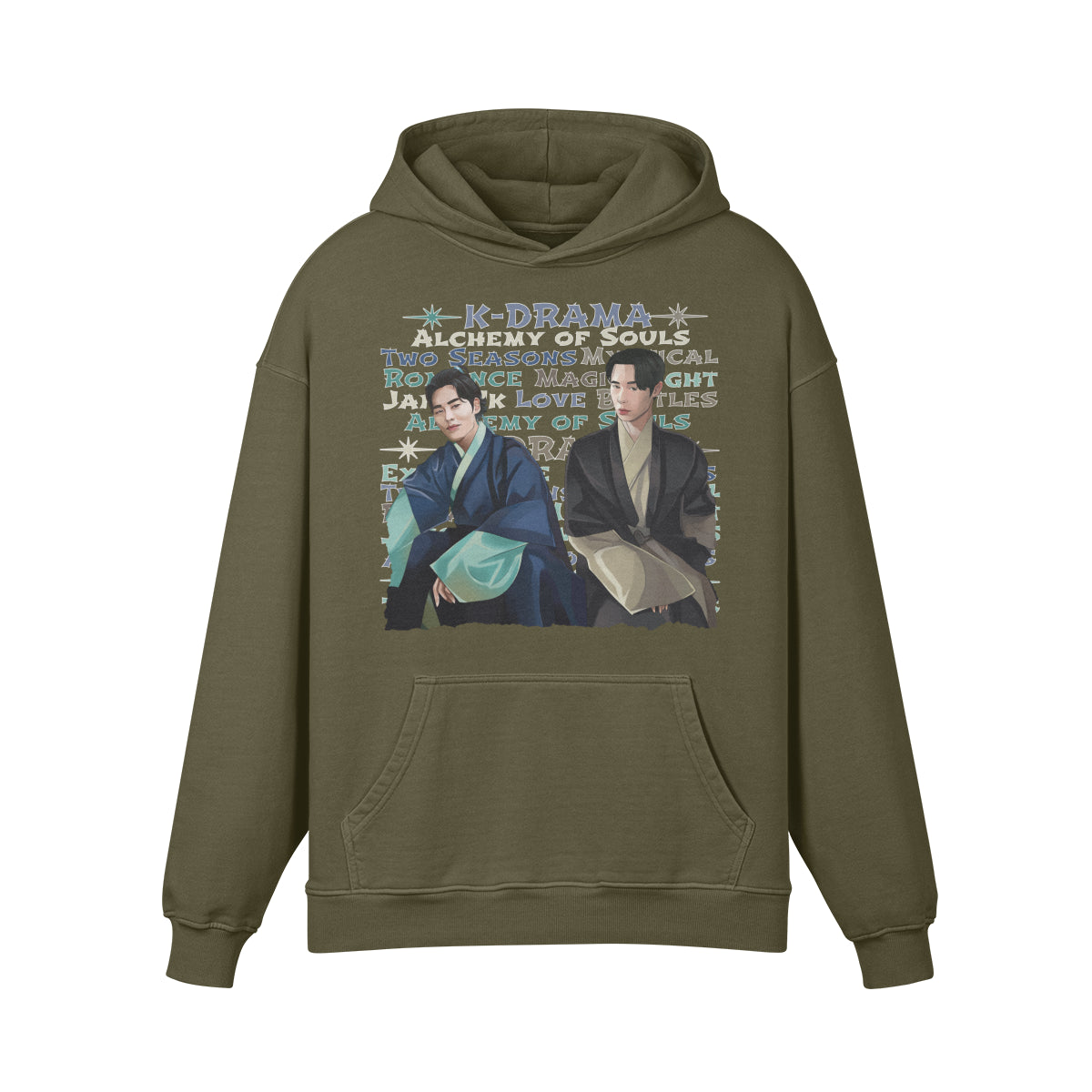 Premium Hoodie washed out look " Handgemahlt von LUKART" Alchemy of Souls-ASIA-Shirts