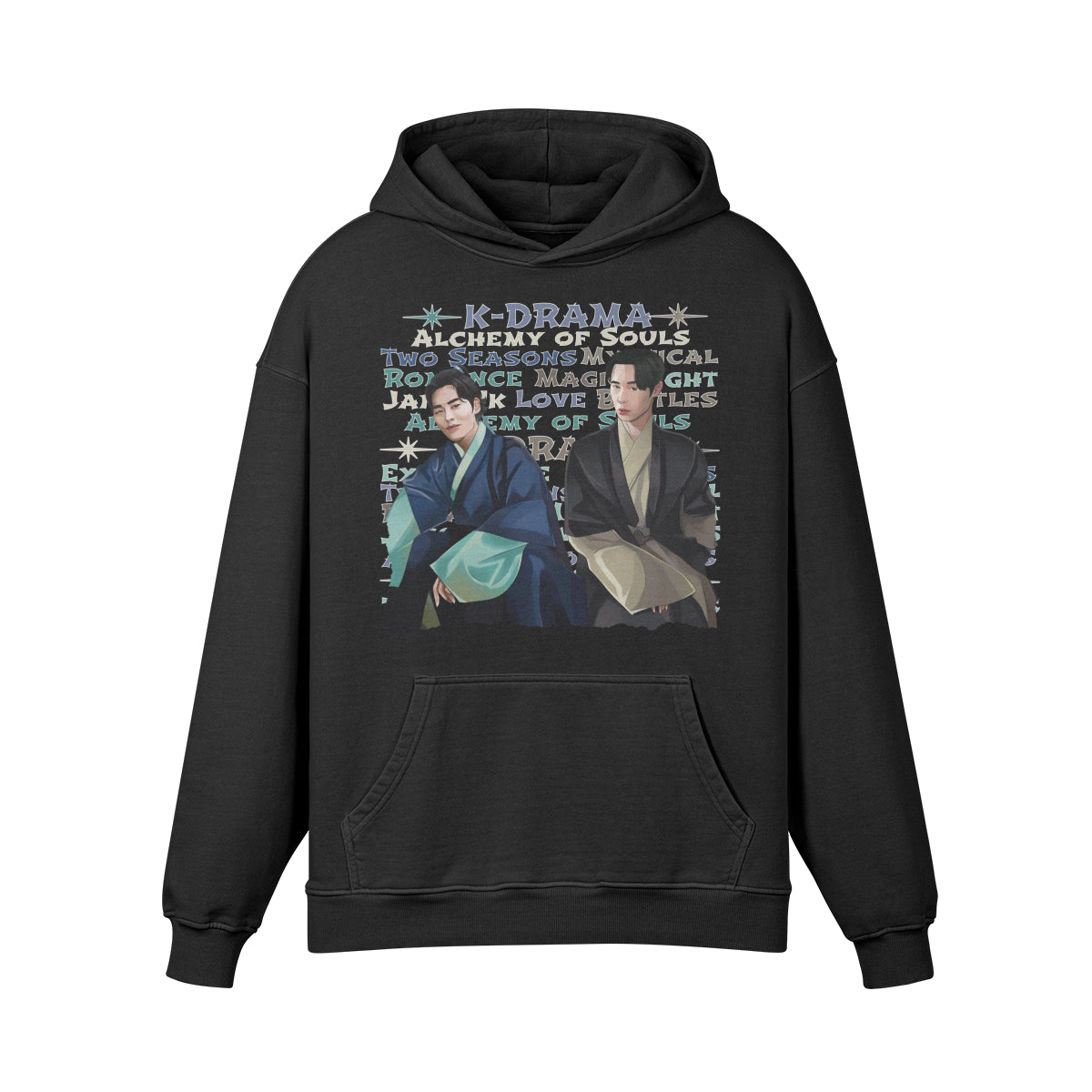 Premium Hoodie washed out look " Handgemahlt von LUKART" Alchemy of Souls-ASIA-Shirts