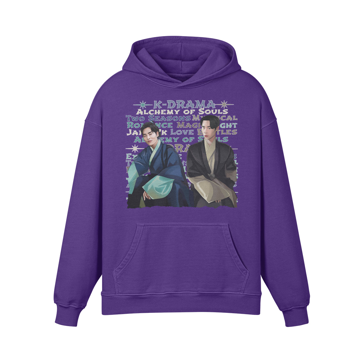 Premium Hoodie washed out look " Handgemahlt von LUKART" Alchemy of Souls-ASIA-Shirts