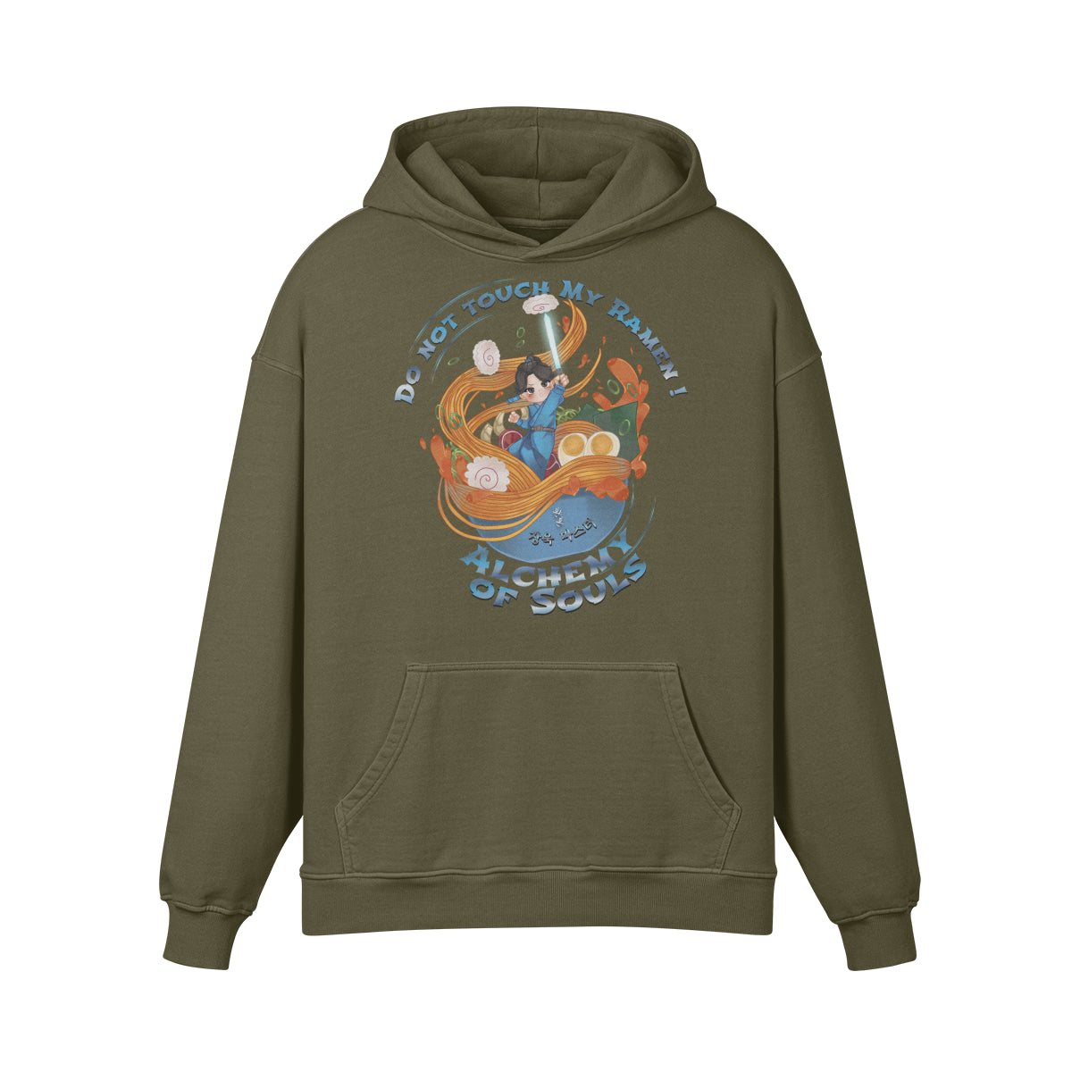 Premium Hoodie washed out look " Handgemahlt von LUKART" Alchemy of Souls-ASIA-Shirts