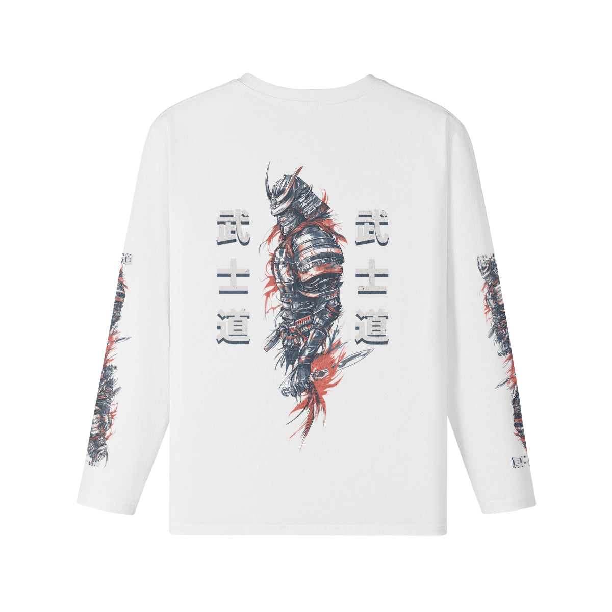 Langarmshirt Bio-Baumwolle Bushido print-ASIA-Shirts