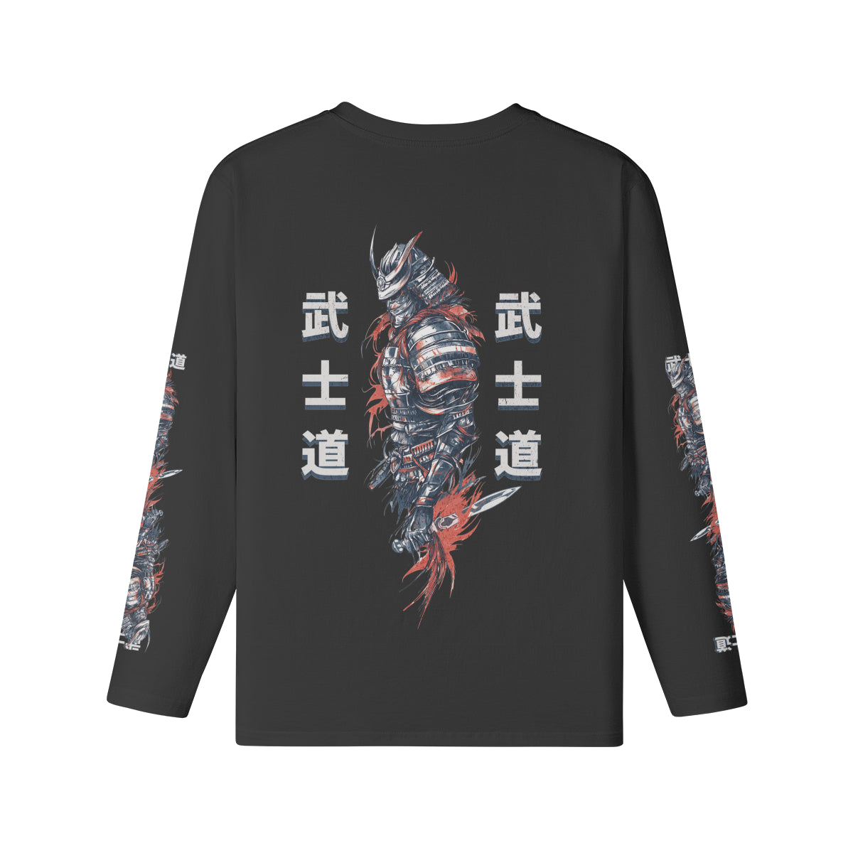 Langarmshirt Bio-Baumwolle Bushido print-ASIA-Shirts