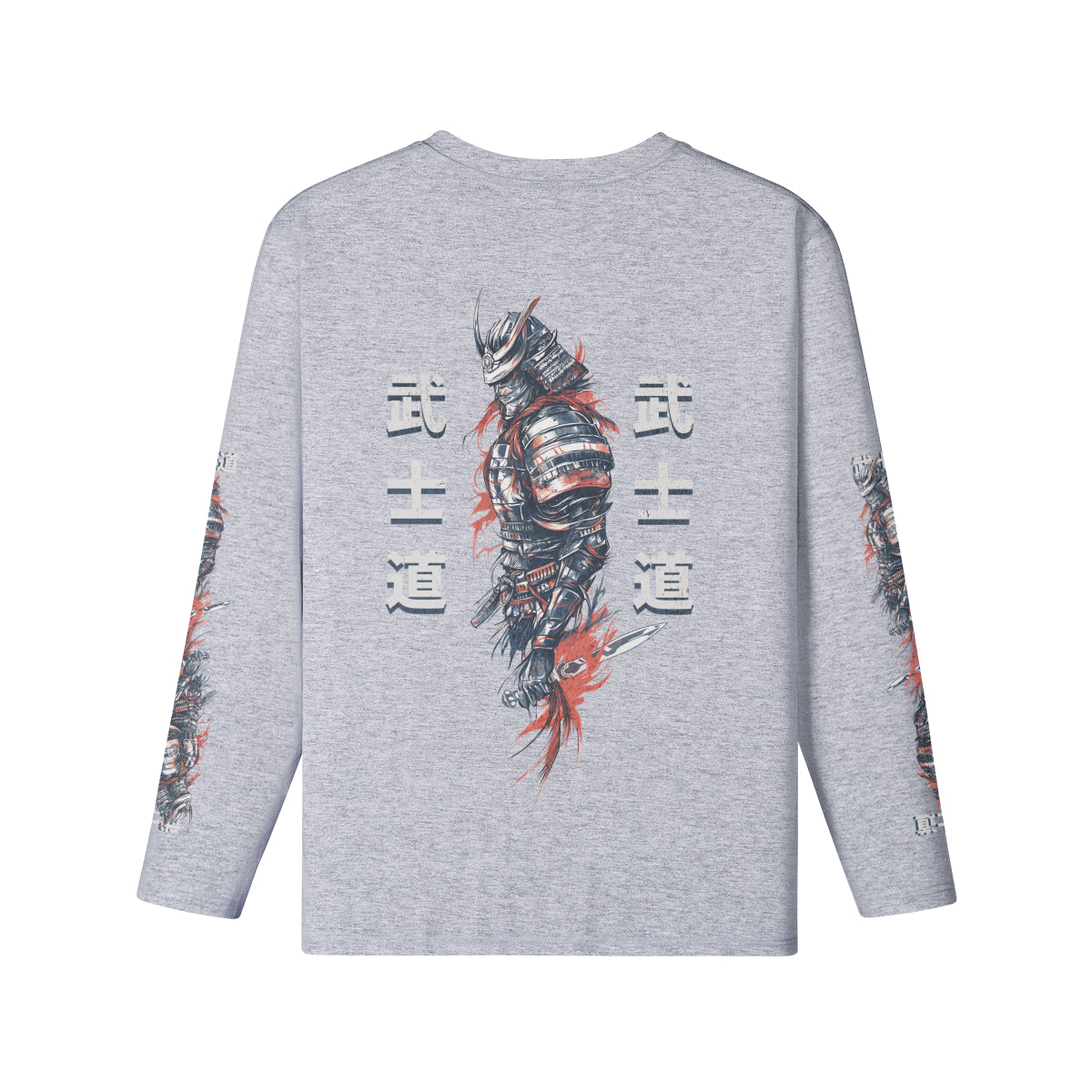 Langarmshirt Bio-Baumwolle Bushido print-ASIA-Shirts