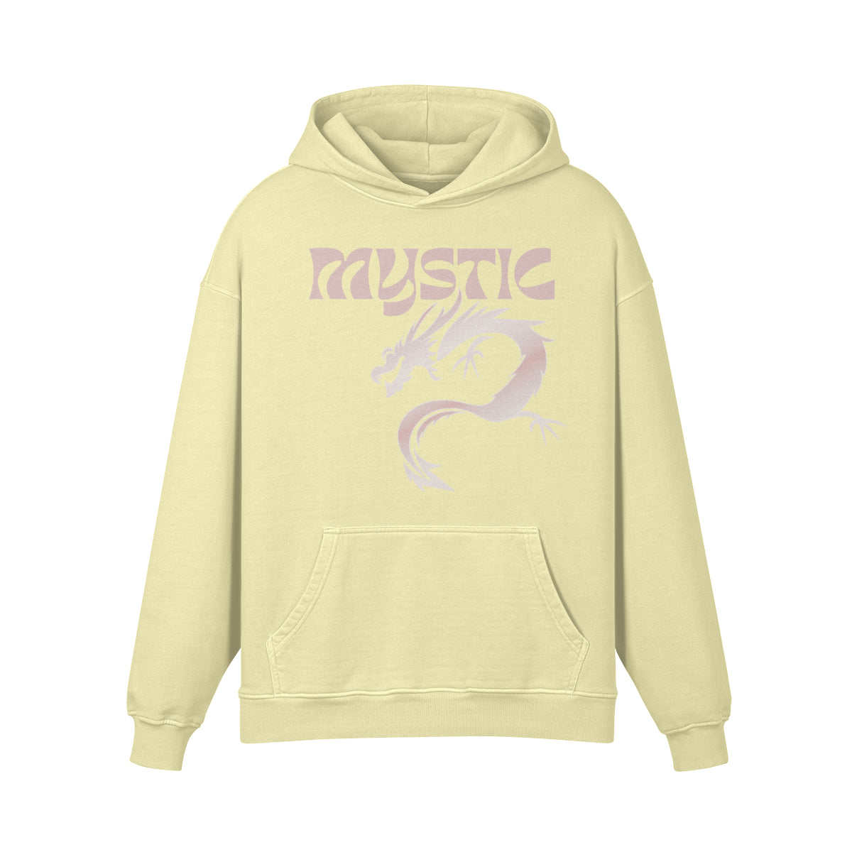 Premium Hoodie washed out look "Mystic Dragon" print-ASIA-Shirts