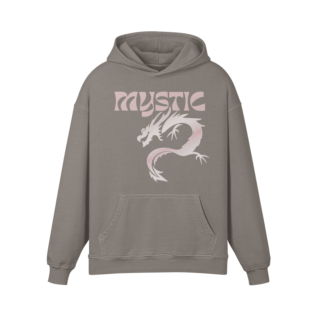 Premium Hoodie washed out look "Mystic Dragon" print-ASIA-Shirts