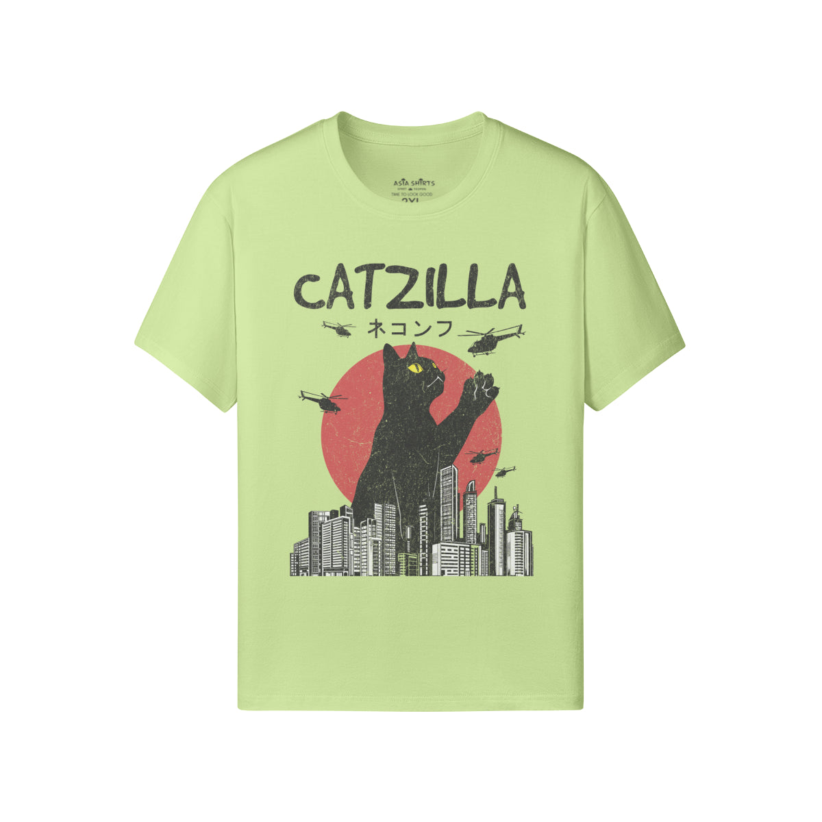 Print T-Shirt Catzilla-ASIA-Shirts