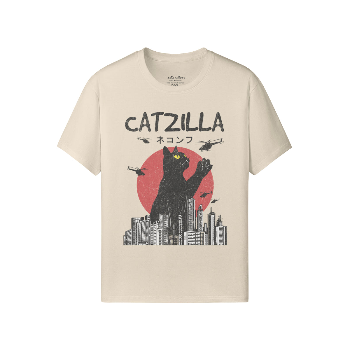 Print T-Shirt Catzilla-ASIA-Shirts