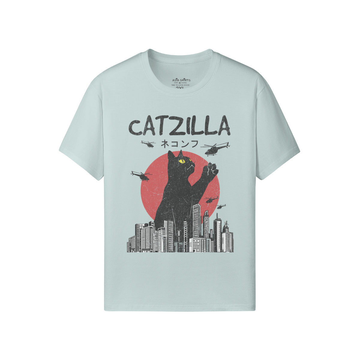 Print T-Shirt Catzilla-ASIA-Shirts