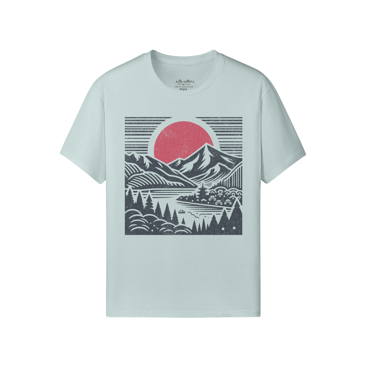 Print T-Shirt mit Asia Spirit Droßdruck-ASIA-Shirts