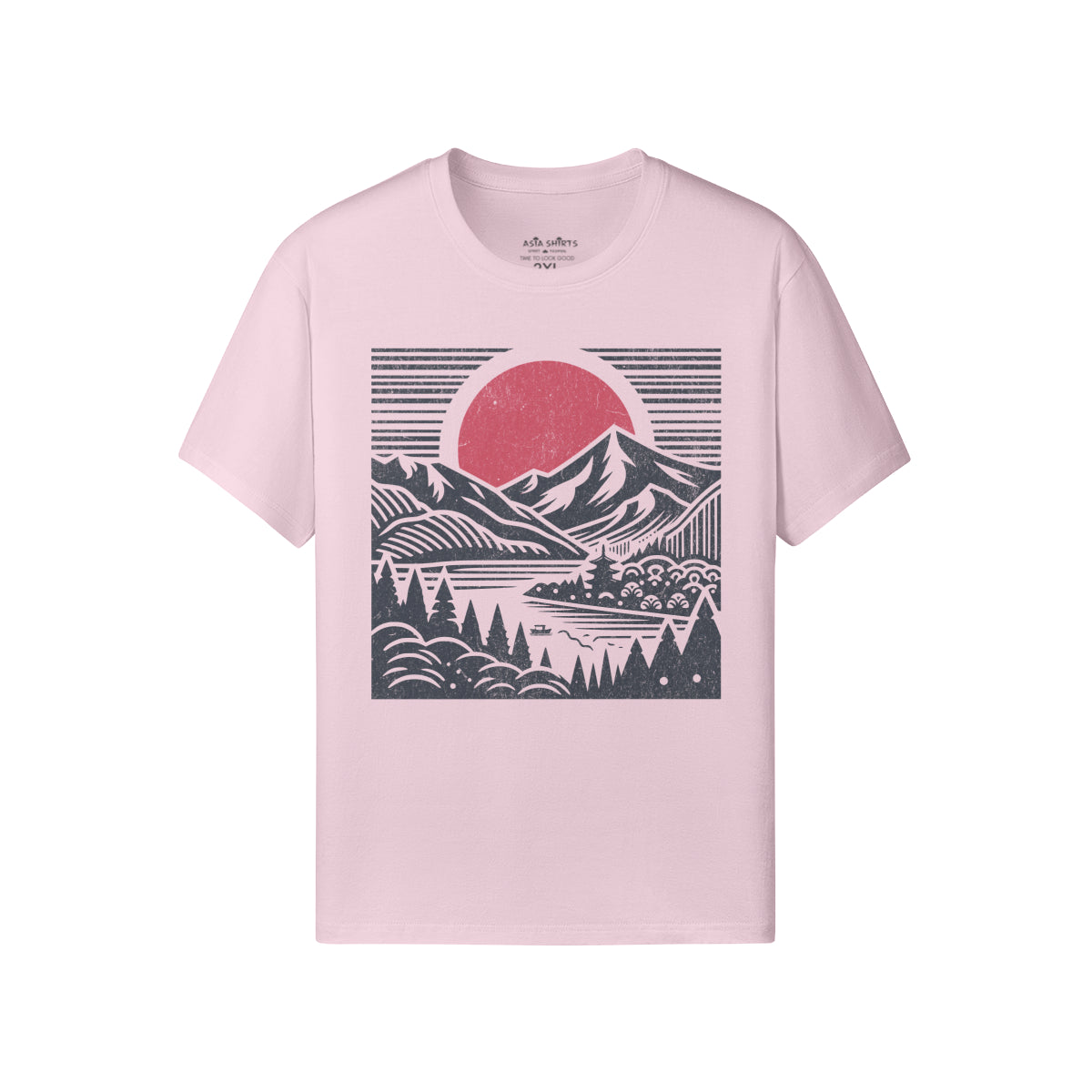 Print T-Shirt mit Asia Spirit Droßdruck-ASIA-Shirts