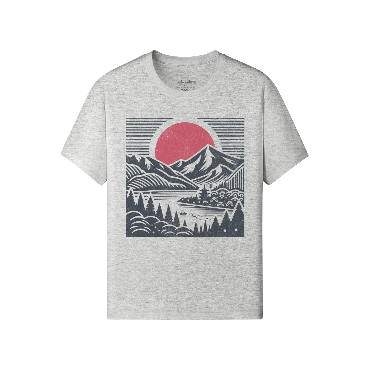 Print T-Shirt mit Asia Spirit Droßdruck-ASIA-Shirts